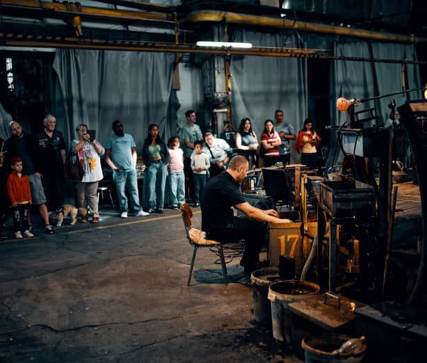 Pivovarská restaurace s výhledem na huť